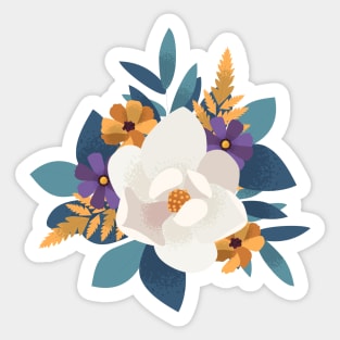 Vintage Floral Bouquet Sticker